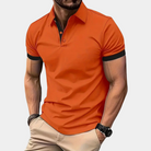 Polo T-Shirt - Orange - Short Sleeve - Collared T-Shirt - Men's Shirt-Chaps of London-Orange-S-Chaps of London