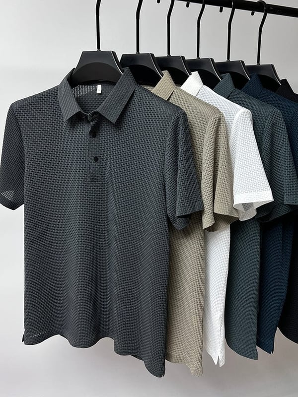 Polo T-Shirt - Shirt Sleeve - Button-Up - Polo Shirts - Men's Shirts-Chaps of London-Chaps of London