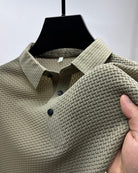 Polo T-Shirt - Shirt Sleeve - Button-Up - Polo Shirts - Men's Shirts-Chaps of London-Khaki-S-Chaps of London