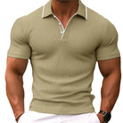 Polo T-Shirt | Short Sleeve | Slim Fit | Polo Shirts | Men's T-Shirts-Chaps of London-Khaki-S-Chaps of London