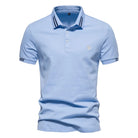 Polo T-Shirt - Slim Fit - Turndown Collar - Polo Shirts - Men's T-Shirts-Polo for Men-Chaps of London-Bue-S-Chaps of London