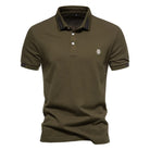 Polo T-Shirt - Slim Fit - Turndown Collar - Polo Shirts - Men's T-Shirts-Polo for Men-Chaps of London-Green-S-Chaps of London