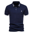 Polo T-Shirt - Slim Fit - Turndown Collar - Polo Shirts - Men's T-Shirts-Polo for Men-Chaps of London-Navy Blue-S-Chaps of London
