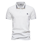 Polo T-Shirt - Slim Fit - Turndown Collar - Polo Shirts - Men's T-Shirts-Polo for Men-Chaps of London-White-S-Chaps of London