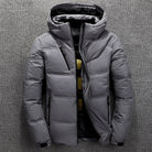 Puffer Jacket - Men's Warm Hooded Padded Down Jacket for Winter-Chaps of London-Dark Grey-XS-Chaps of London