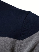 Quarter Zip Jumper - Men's Half Zip Knitted Pullover Sweater-Quarter Zip Sweater-Chaps of London-Chaps of London