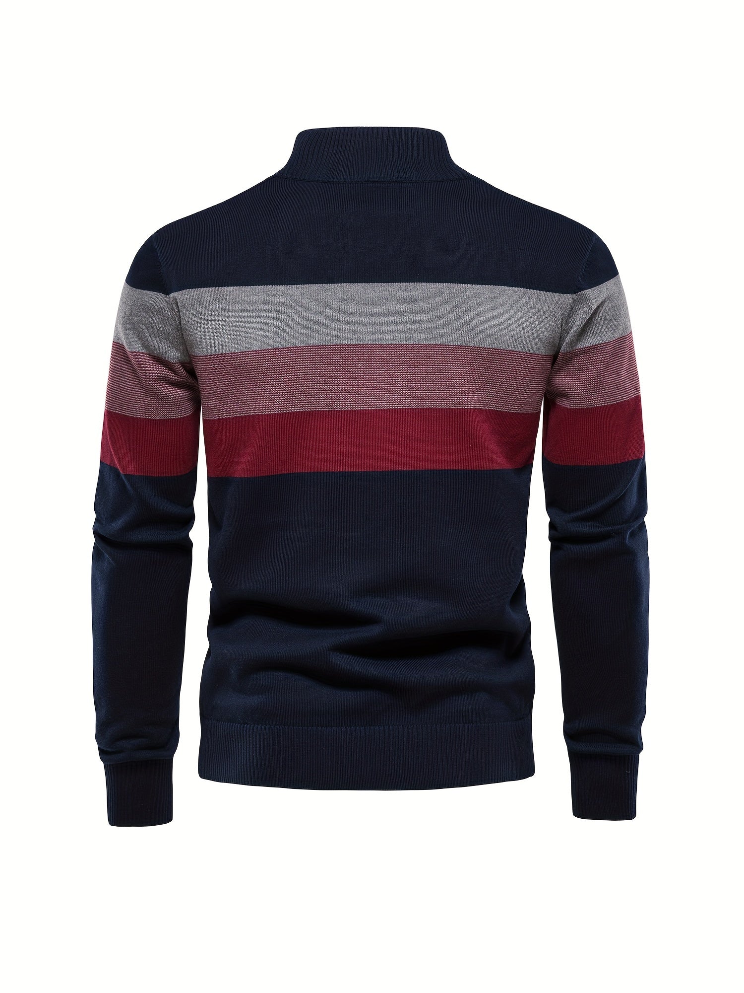 Quarter Zip Jumper - Men's Half Zip Knitted Pullover Sweater-Quarter Zip Sweater-Chaps of London-Chaps of London