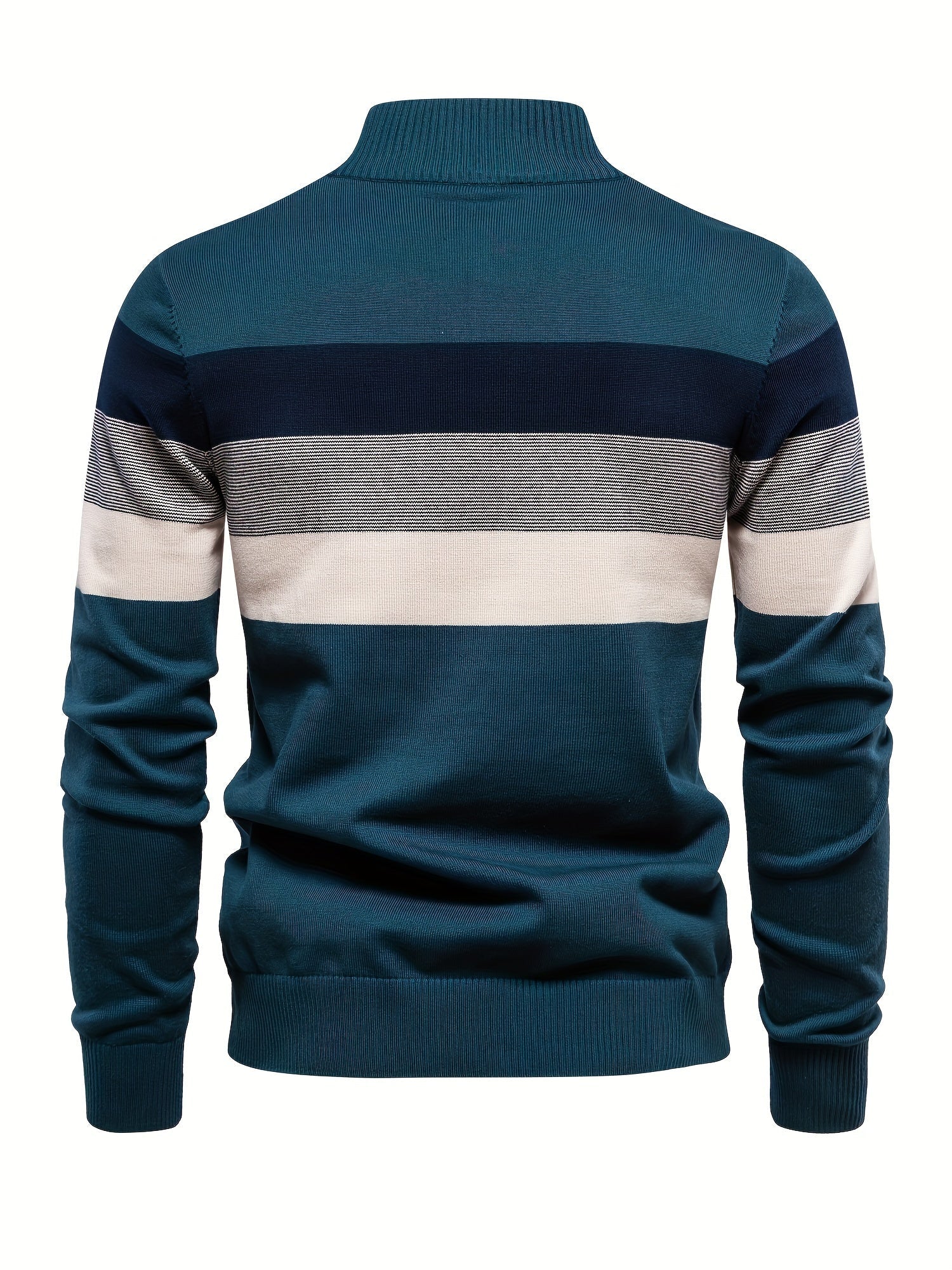 Quarter Zip Jumper - Men's Half Zip Knitted Pullover Sweater-Quarter Zip Sweater-Chaps of London-Chaps of London