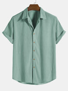 Shirt and Shorts Set - Men's Short Sleeve Button-Up Two-Piece Set-Two piece set-Chaps of London-Chaps of London