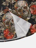 Short Sleeve Shirt - Skull Print - Collared - Button-Up Shirt - Men's Clothing-Men's short sleeve top-Chaps of London-Chaps of London