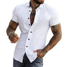 Short Sleeve Shirt | Stylish | Slim Fit | Button-up Shirt | Men's Shirts-Men's short sleeve top-Chaps of London-Chaps of London
