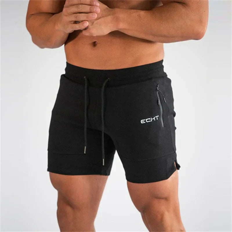Sports Shorts - Men's Drawstring Activewear Gym Shorts with Pockets-Sportbroek man-Chaps of London-Chaps of London