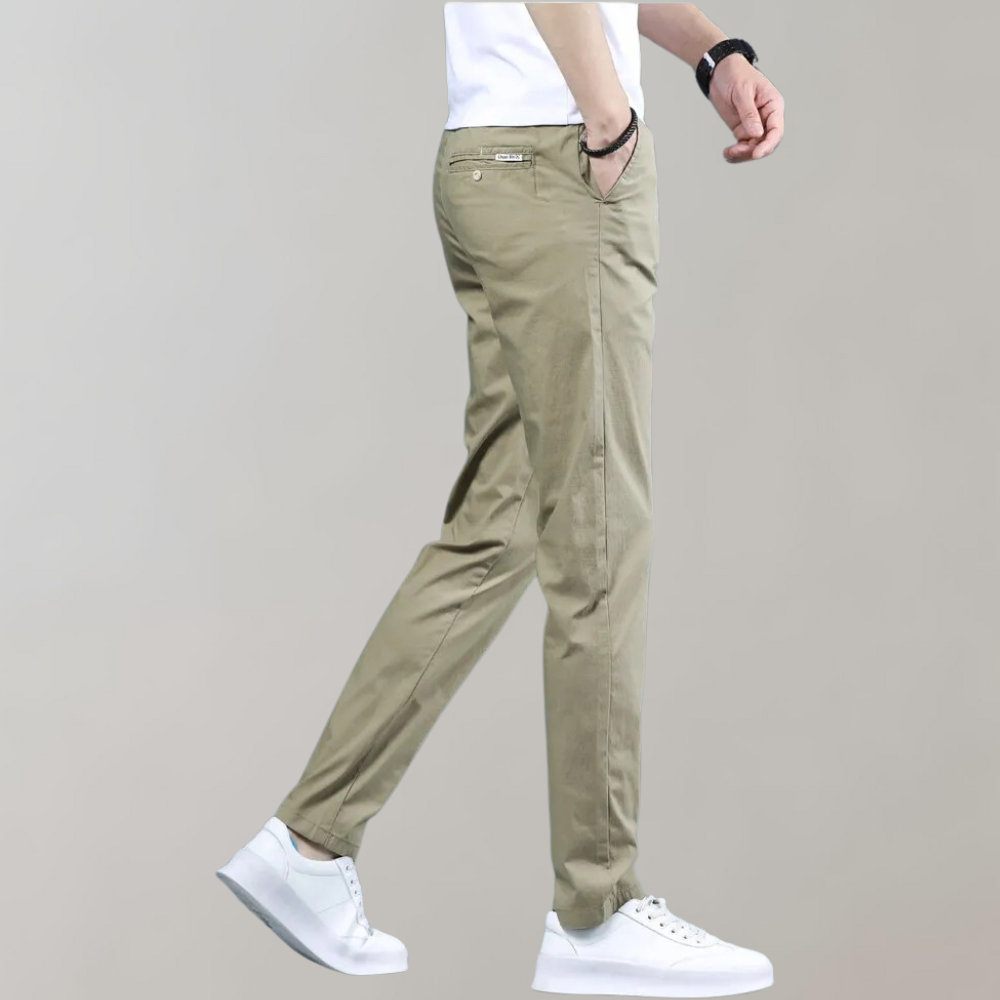 Stretch Pants | Skinny | Elastic Waist | Chino Pants | Men's Pants-Fashion Men Pants Chinos All-year-Chaps of London-Chaps of London