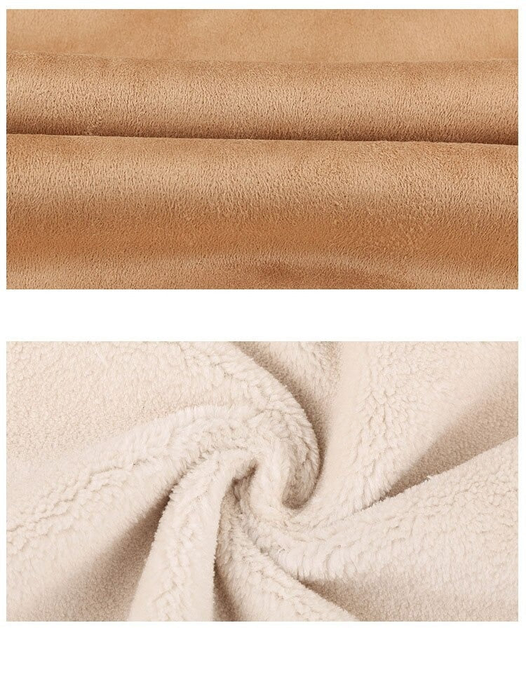 Suede Jacket | Fleece Lined | Sherpa Lined | Biker Winter Jacket | Men's Winter Jacket-Men Jackets-Chaps of London-Chaps of London