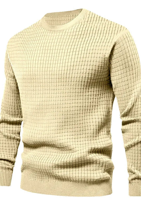 Sweater - Men's Crew Neck Long Sleeve Shirt-Chaps of London-Chaps of London