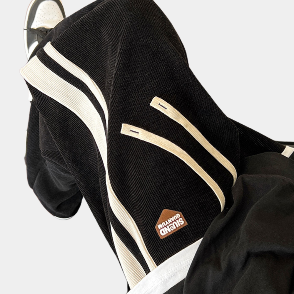 Sweatpants - Men's Striped Loose Fit Wide Leg Joggers-Men Winter Pants-Chaps of London-Chaps of London