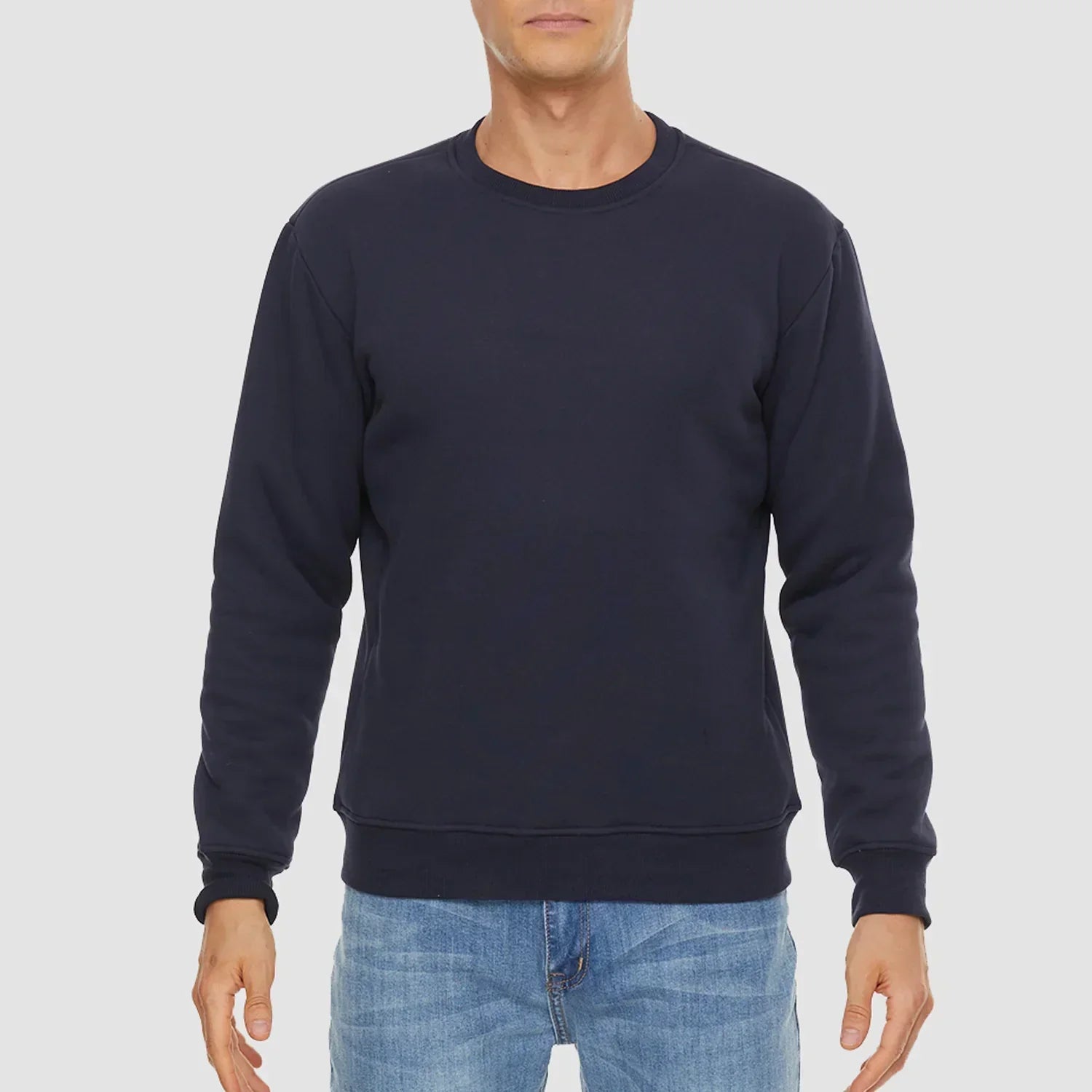 Sweatshirt - Warm - Crew Neck - Winter Pullover - Fleece Lined Sweatshirts for Men-Sweater-Chaps Herrenmode-Chaps of London