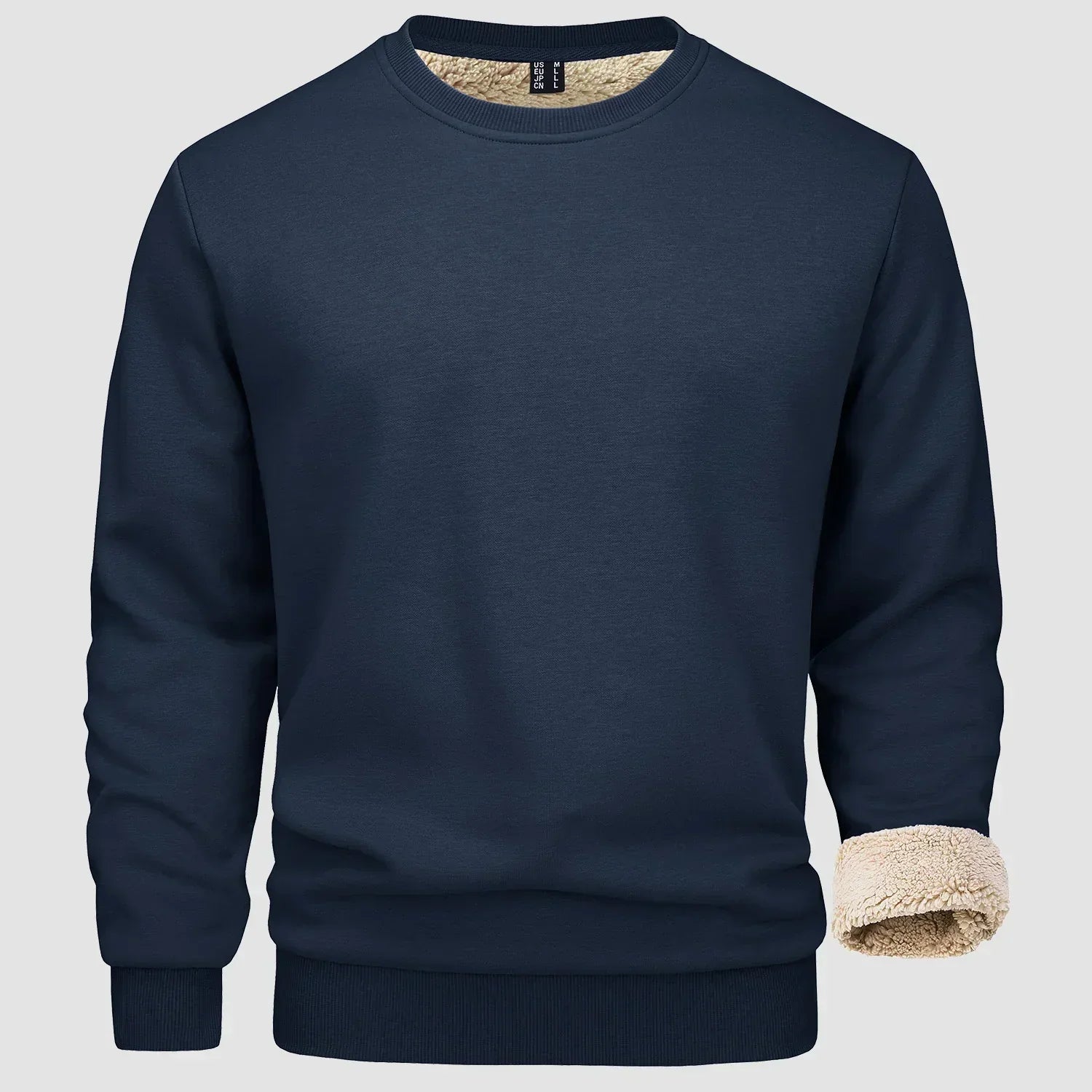 Sweatshirt - Warm - Crew Neck - Winter Pullover - Fleece Lined Sweatshirts for Men-Sweater-Chaps Herrenmode-Chaps of London