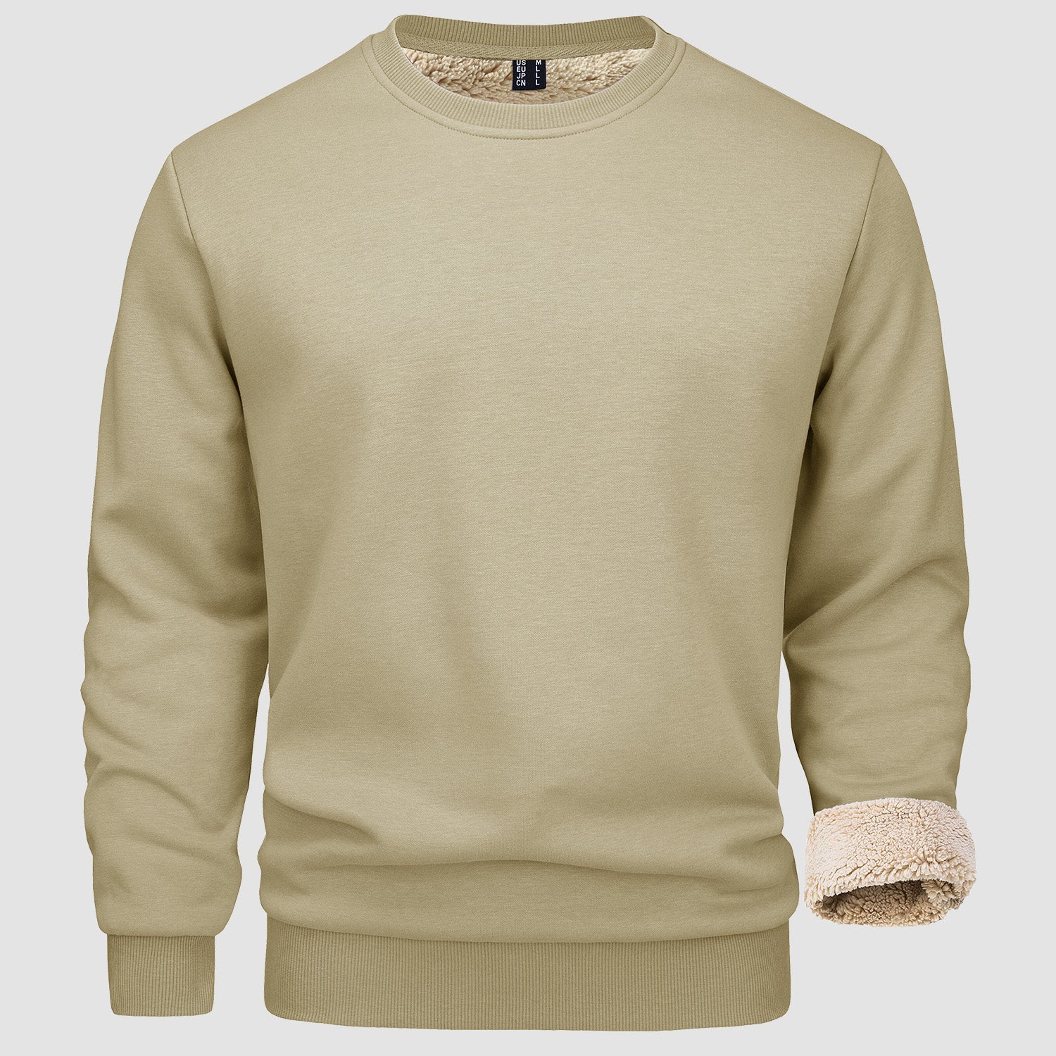 Sweatshirt - Warm - Crew Neck - Winter Pullover - Fleece Lined Sweatshirts for Men-Sweater-Chaps Herrenmode-Chaps of London