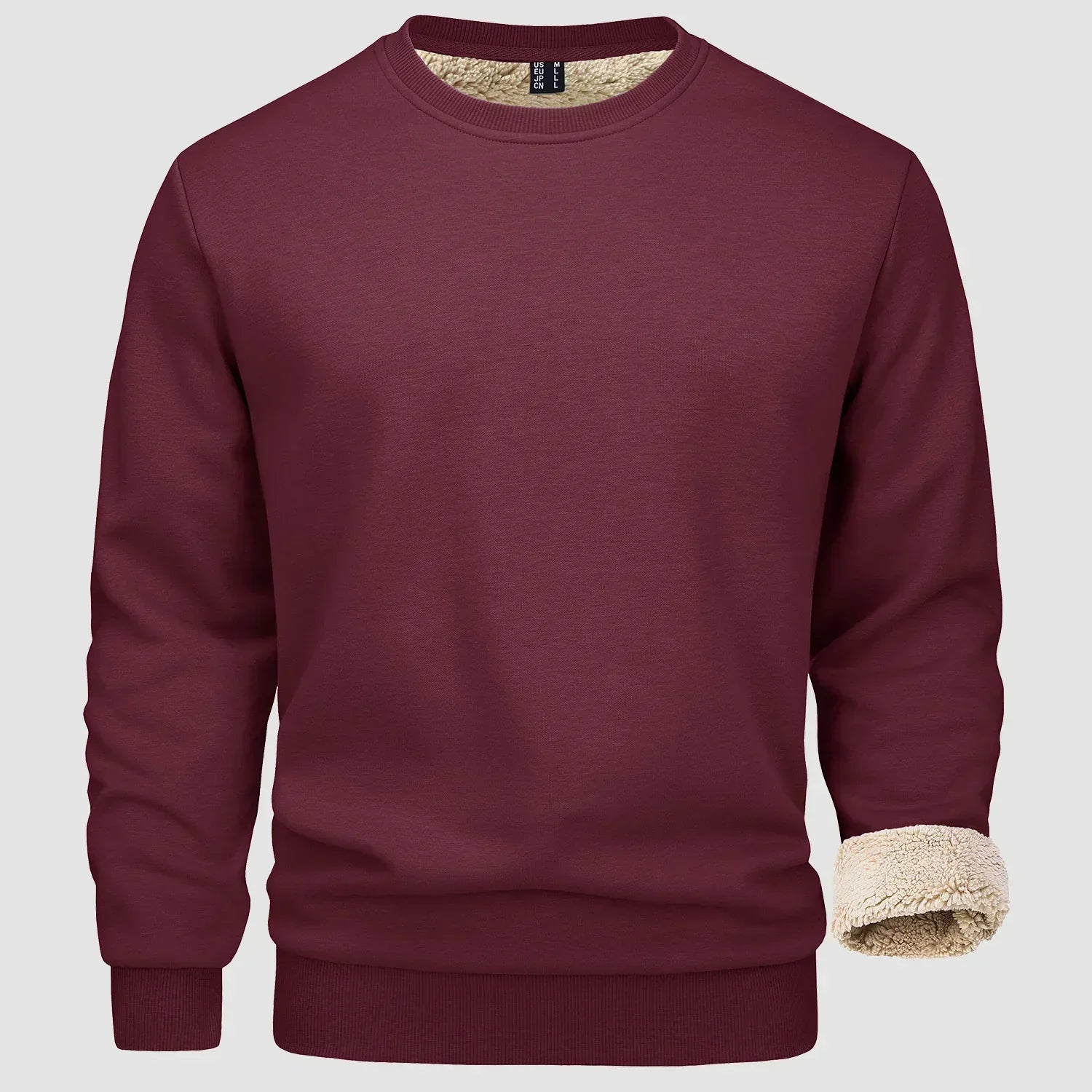 Sweatshirt - Warm - Crew Neck - Winter Pullover - Fleece Lined Sweatshirts for Men-Sweater-Chaps Herrenmode-Chaps of London