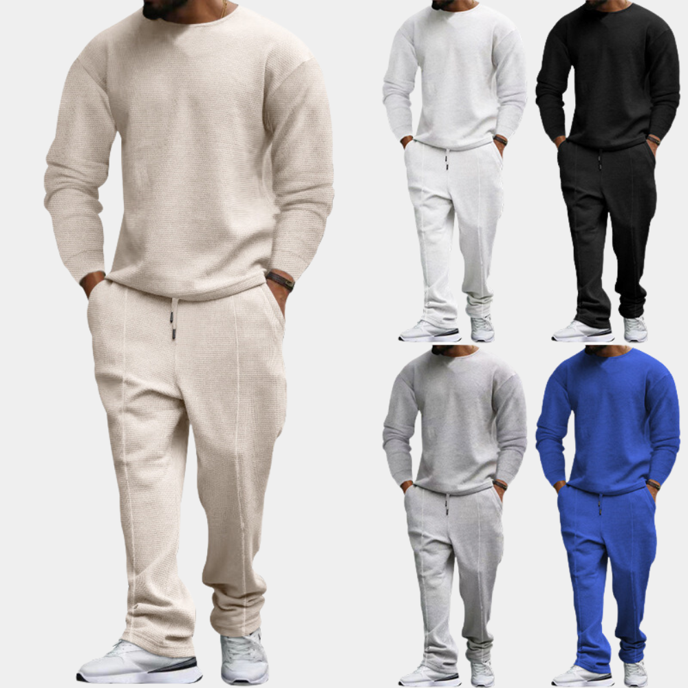 Sweatsuit | Long Sleeve | Straight Leg | Sweatshirt and Joggers Set | Men's Jogging Suit Sets-Fashion Men Tracksuit All-year-Chaps of London-Chaps of London