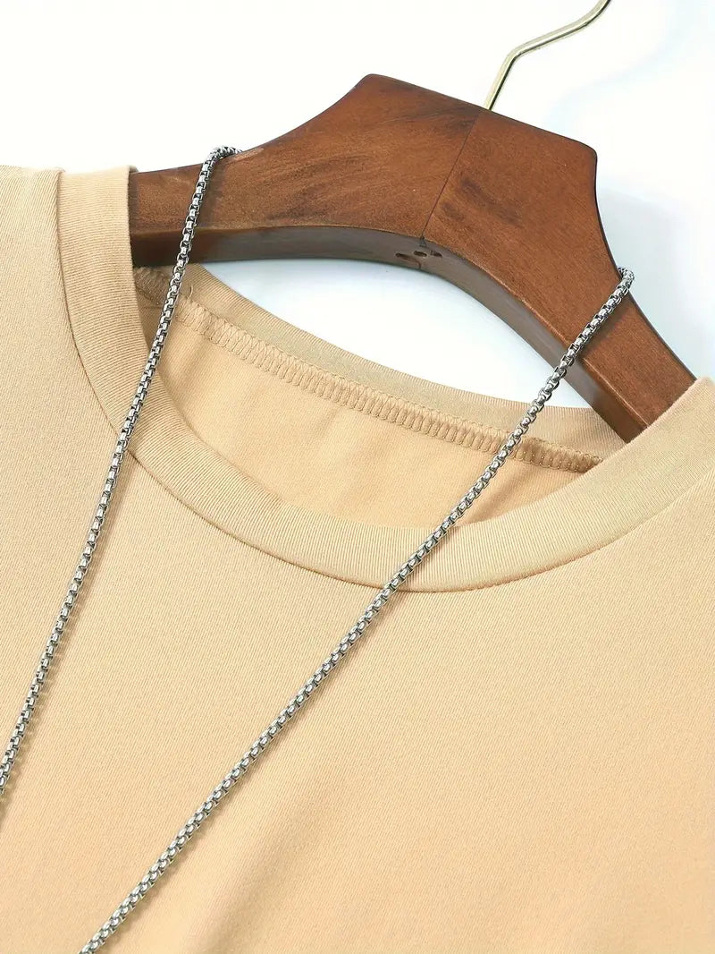 T-Shirt - Plain - Crew Neck - Basic T-Shirt - Men's Clothing-T-shirts-Chaps of London-Chaps of London