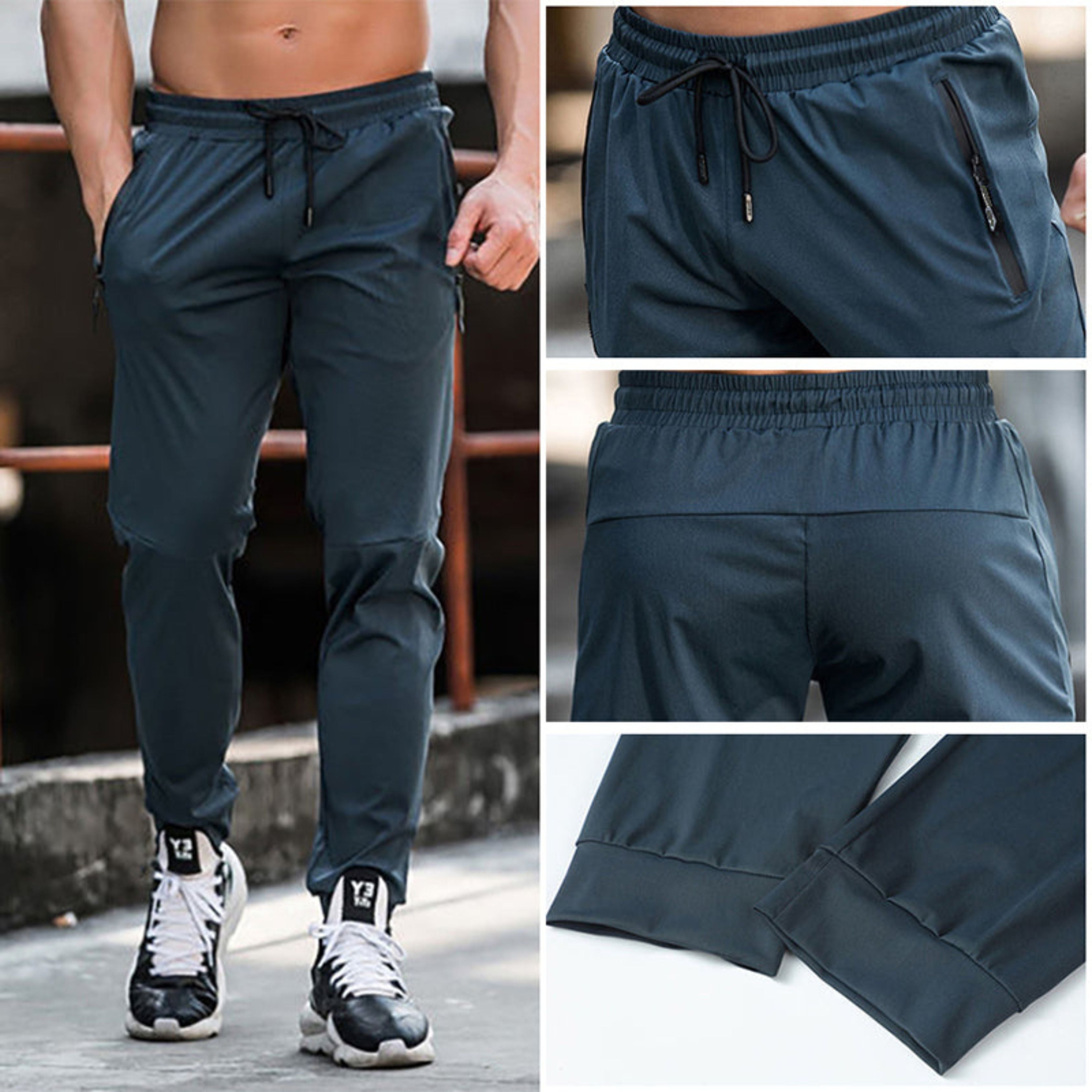 Track Pants - Drawstring - Lightweight - Joggers - Men's Activewear-Training Pants-Chaps of London-Chaps of London