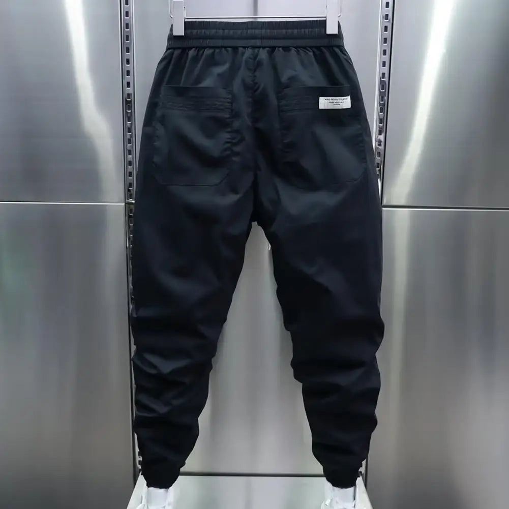 Track Pants - Men's Lightweight Drawstring Baggy Joggers-Men's Jogging Pants-Chaps of London-Chaps of London