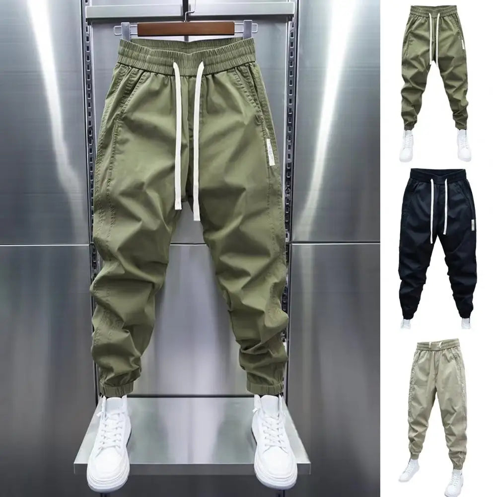 Track Pants - Men's Lightweight Drawstring Baggy Joggers-Men's Jogging Pants-Chaps of London-Chaps of London