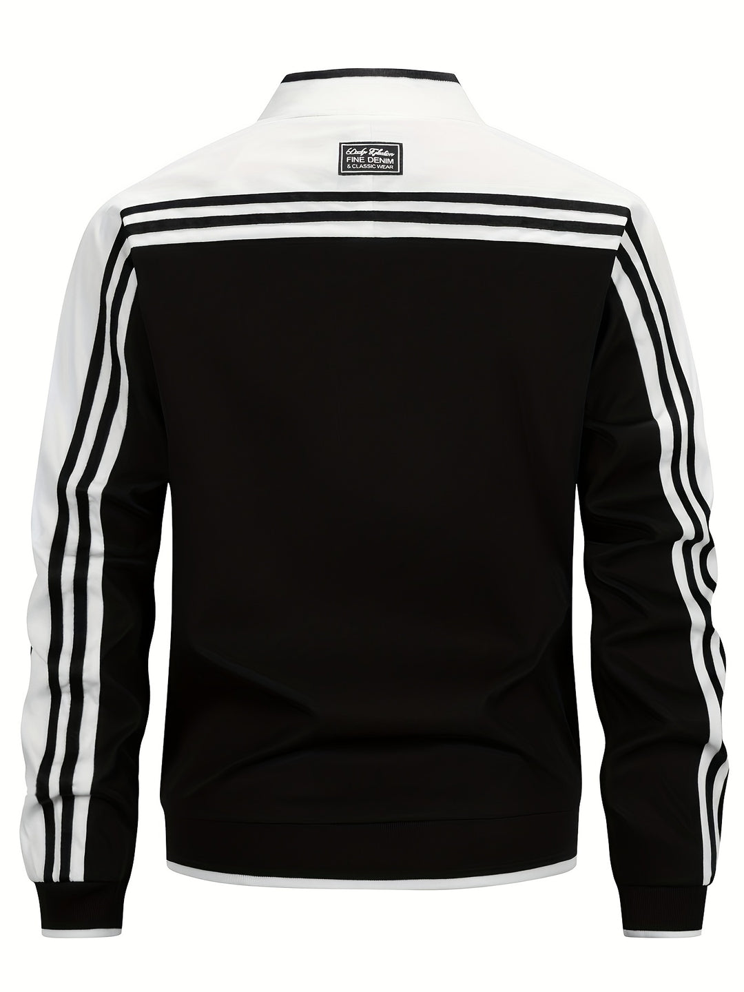 Tracksuit Jacket - Men's Zip-Up Striped Sport Jacket-Men’s Tracksuit Jacket-Chaps of London-Chaps of London