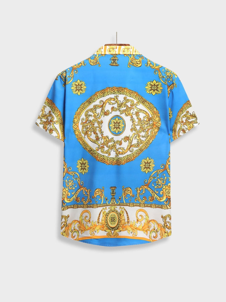 Two-Piece Set | Short Sleeve | Button-Up | Co-Ord Set | Men's Summer Clothes-Baroque Summer Set-Chaps of London-Chaps of London