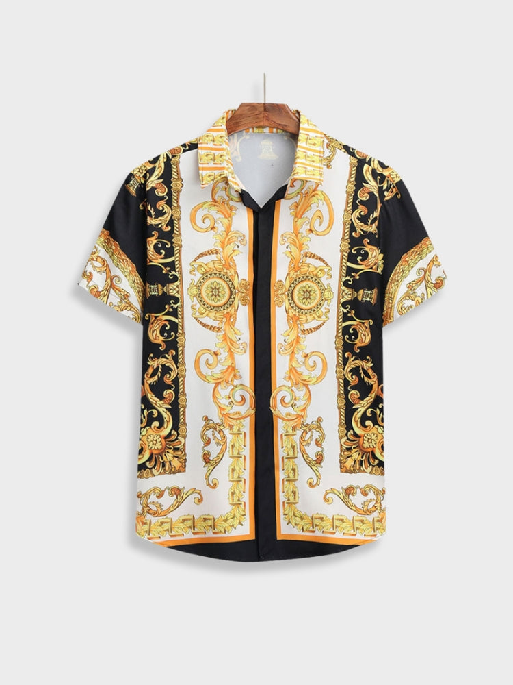 Two-Piece Set | Short Sleeve | Button-Up | Co-Ord Set | Men's Summer Clothes-Baroque Summer Set-Chaps of London-Chaps of London