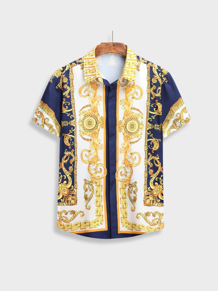 Two-Piece Set | Short Sleeve | Button-Up | Co-Ord Set | Men's Summer Clothes-Baroque Summer Set-Chaps of London-Chaps of London