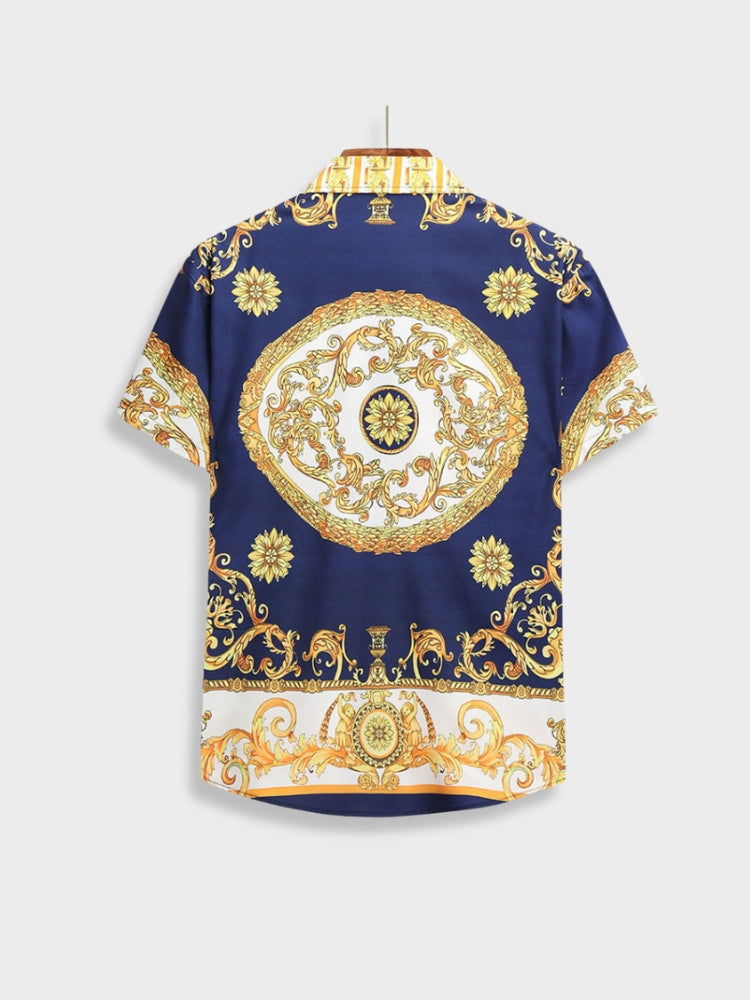 Two-Piece Set | Short Sleeve | Button-Up | Co-Ord Set | Men's Summer Clothes-Baroque Summer Set-Chaps of London-Chaps of London