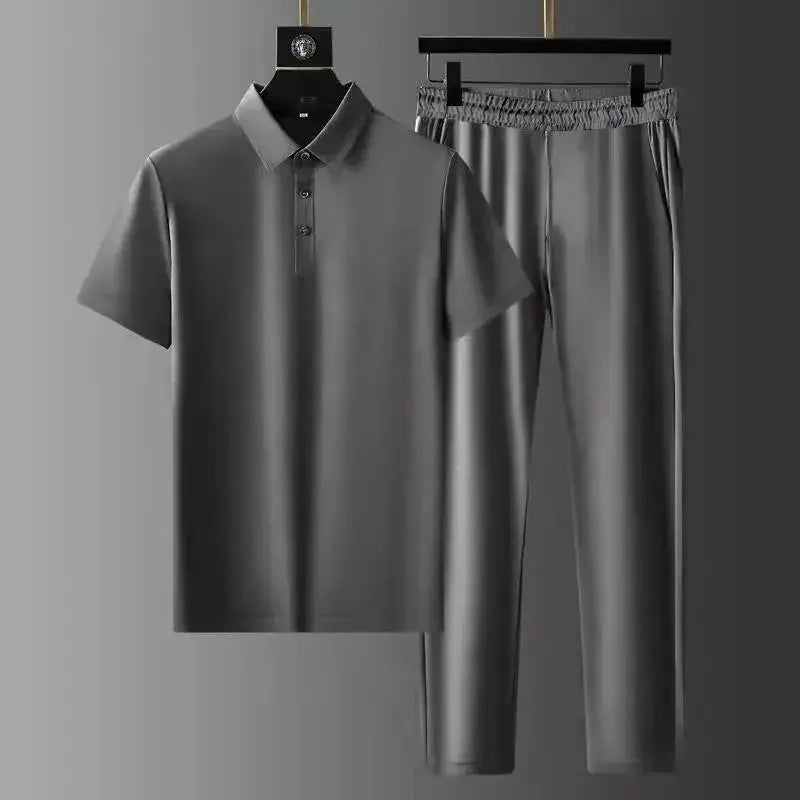 Two-Piece Set | Short Sleeve | Polo Shirt | Co-Ord Set | Men's Clothing-Chaps of London-Chaps of London