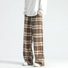 Wide Leg Pants - Plaid - Relaxed Fit - Loose Fit Pants - Men's Pants-Men's long pants-Chaps of London-Chaps of London