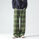 Wide Leg Pants - Plaid - Relaxed Fit - Loose Fit Pants - Men's Pants-Men's long pants-Chaps of London-Chaps of London