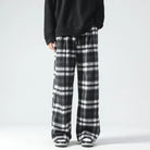 Wide Leg Pants - Plaid - Relaxed Fit - Loose Fit Pants - Men's Pants-Men's long pants-Chaps of London-Chaps of London