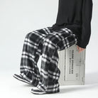 Wide Leg Pants - Plaid - Relaxed Fit - Loose Fit Pants - Men's Pants-Men's long pants-Chaps of London-Chaps of London