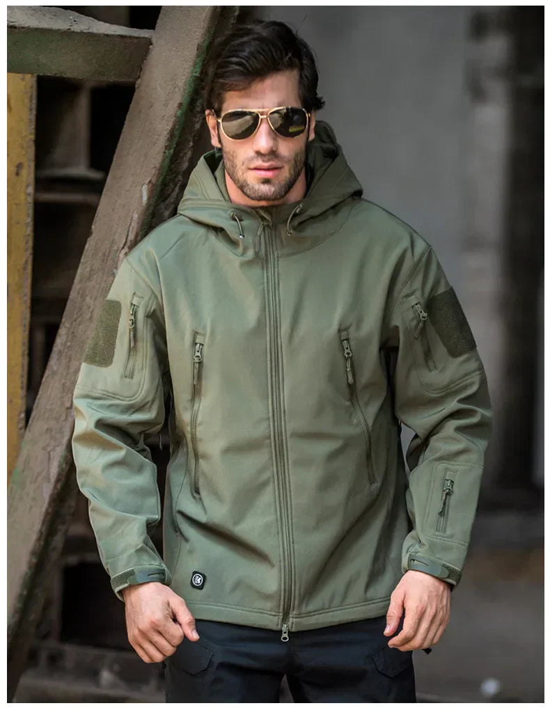 Windbreaker Jacket | Hooded | Tactical | Outdoor Jacket | Waterproof Men's Rain Jacket-Men's Windbreaker Jacket-Chaps of London-Chaps of London