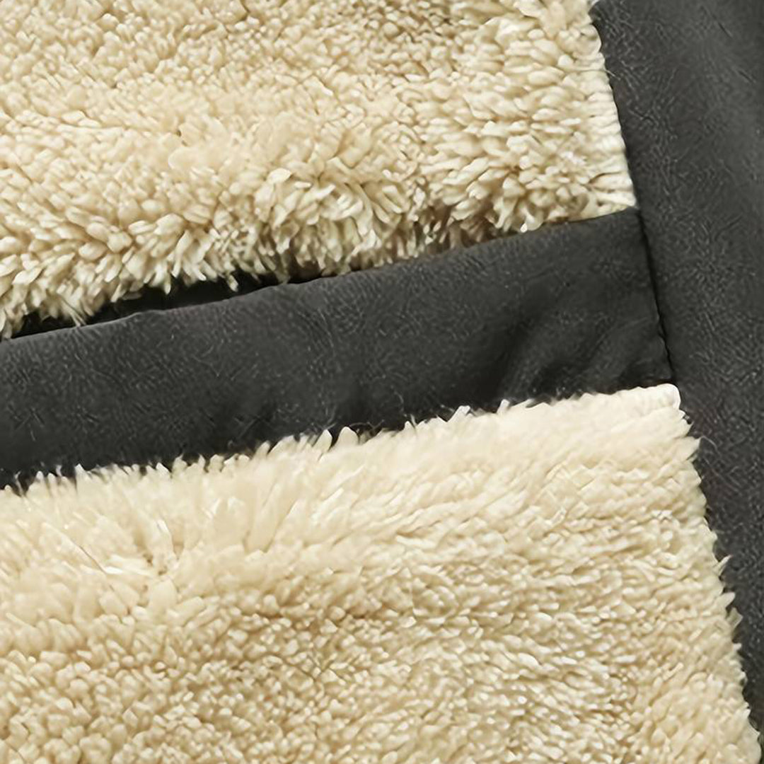 Winter Bomber Jacket - Fleece Lined - Zip-Up - Winter Jacket - Men's Bomber Jacket-Fashion Men Jacket Bomber Winter-Chaps of London-Chaps of London