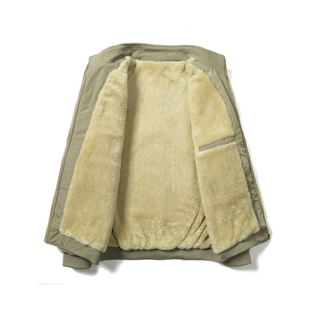 Winter Bomber Jacket - Fleece Lined - Zip-Up - Winter Jacket - Men's Bomber Jacket-Fashion Men Jacket Bomber Winter-Chaps of London-Chaps of London