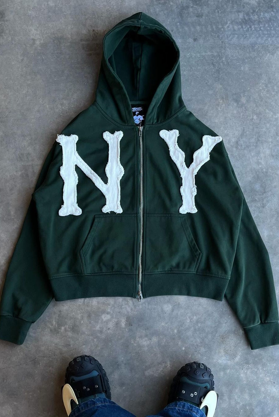 Zip-Up Hoodie | Comfy | Cotton | NY Hoodie | Men's Hoodie-Chaps of London-Chaps of London