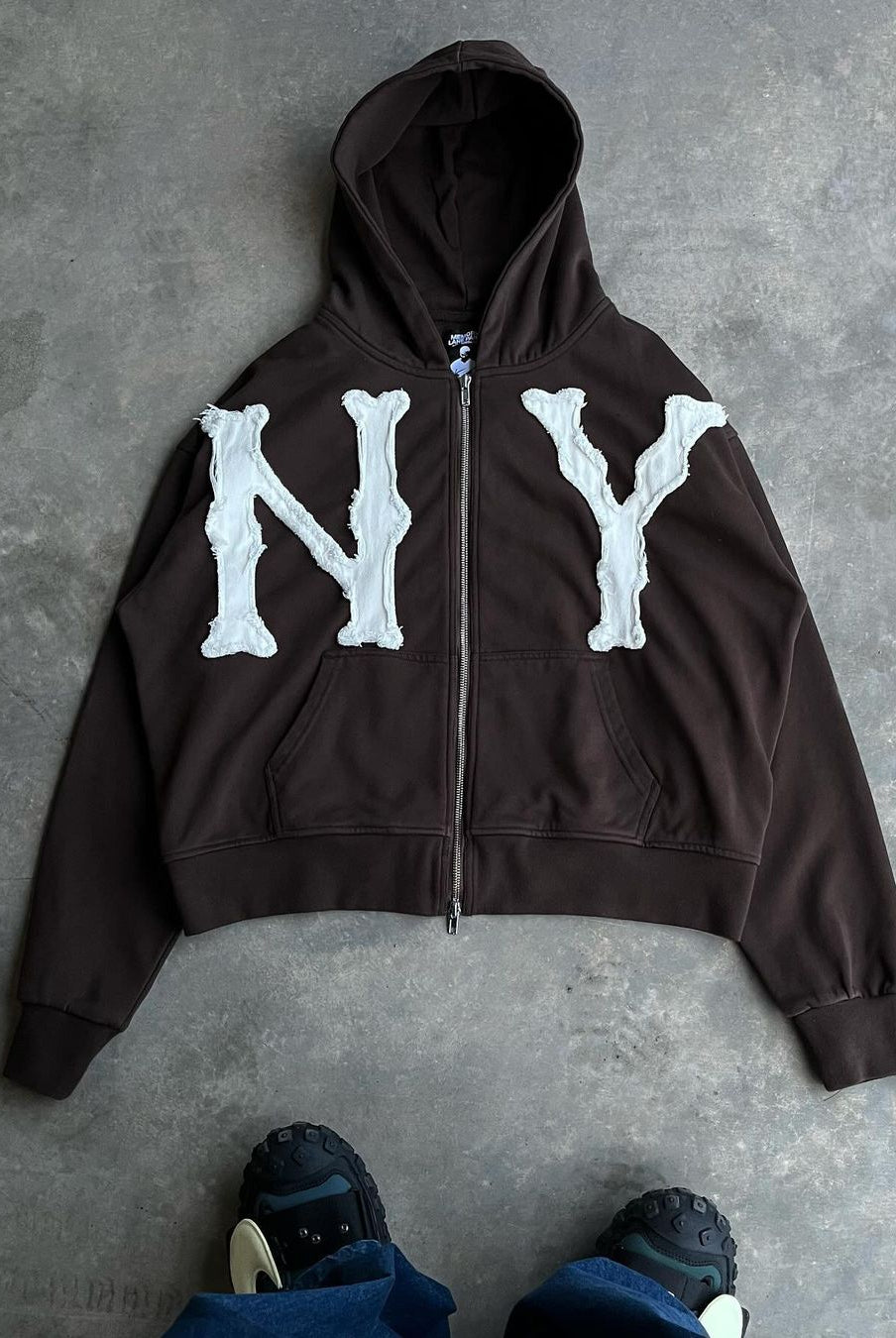 Zip-Up Hoodie | Comfy | Cotton | NY Hoodie | Men's Hoodie-Chaps of London-Chaps of London