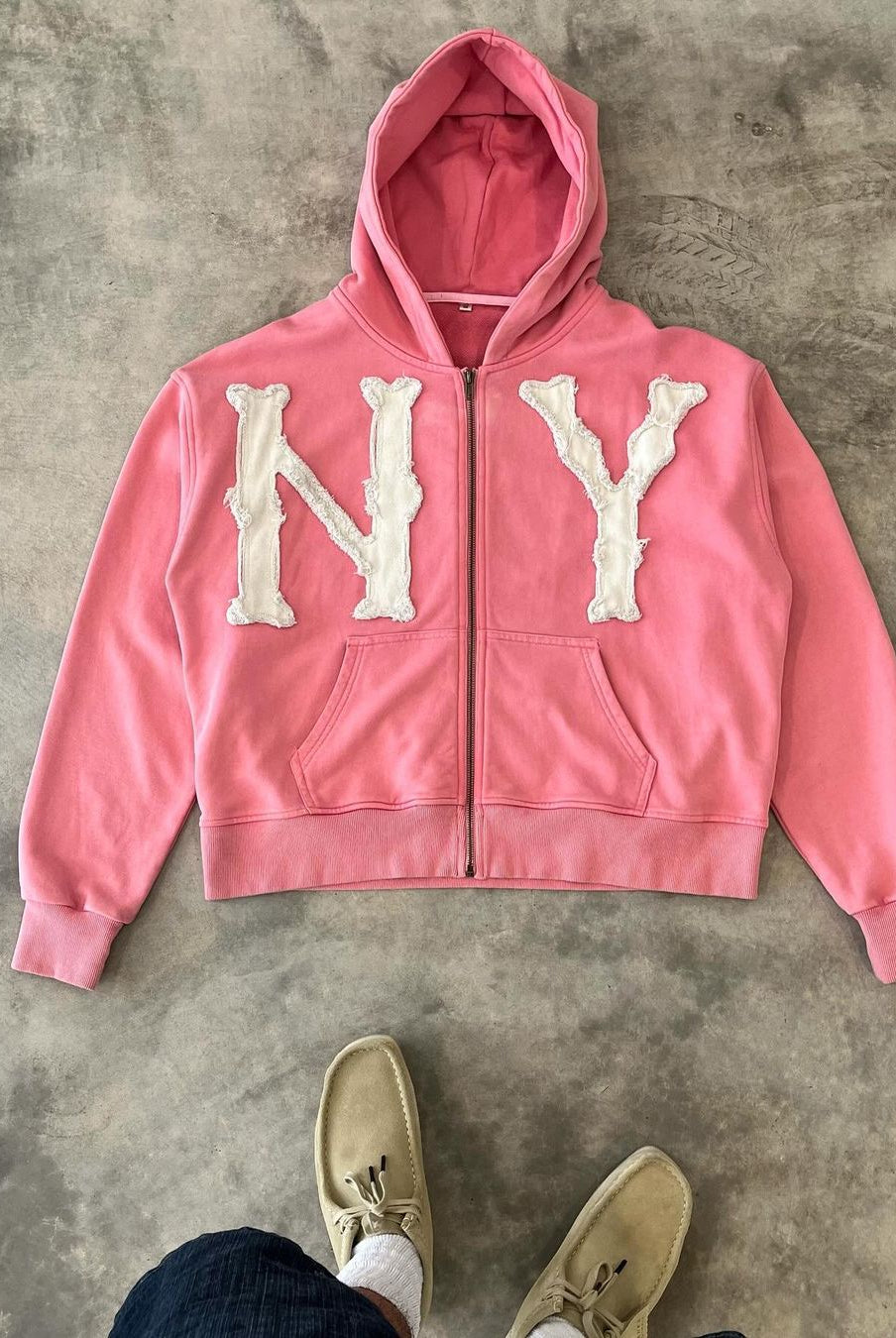 Zip-Up Hoodie | Comfy | Cotton | NY Hoodie | Men's Hoodie-Chaps of London-Chaps of London