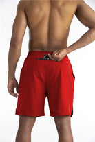 2-in-1 Shorts | Pockets | Workout | Running Shorts | Men's Shorts-Sportbroek man-Southern Taylor-Red-S-Chaps of London