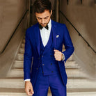 3-Piece Suit | Vest | Tailored | Formal Suit | Men's Suit-Men Set-Chaps of London-Dark Blue-XS-Chaps of London