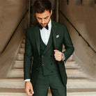 3-Piece Suit | Vest | Tailored | Formal Suit | Men's Suit-Men Set-Chaps of London-Green-XS-Chaps of London