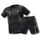 Activewear Set - T-Shirt - Shorts - Gym Clothes - Exercise Clothes for Men -Chaps of London-Black-XS-Chaps of London