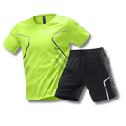 Activewear Set - T-Shirt - Shorts - Gym Clothes - Exercise Clothes for Men -Chaps of London-Neon Yellow-XS-Chaps of London